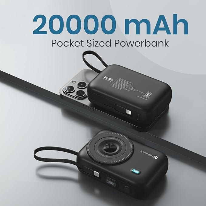 Portronics power bank ports USB Type C fast charging