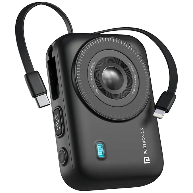 portronics luxcell 20000mah power bank with led display