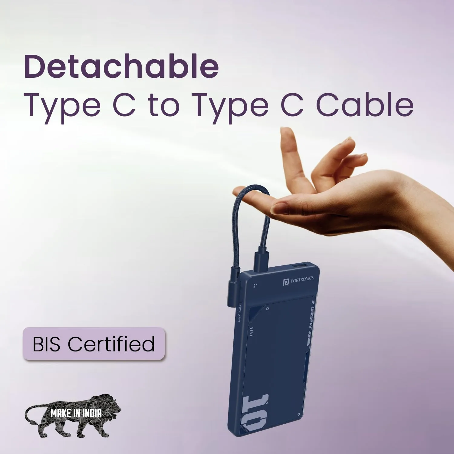 Portronics 10000mAh Power Bank 22.5W Fast Charging